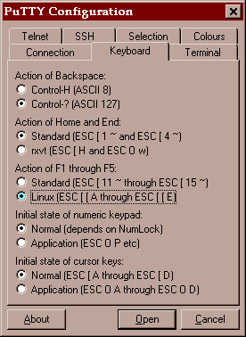 Interfaz de Configuracion - Teclado