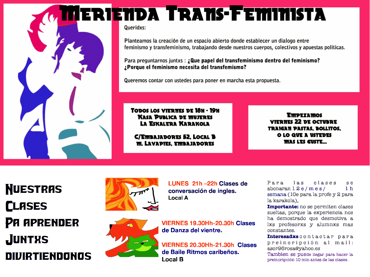 Cartel actividades Octubre