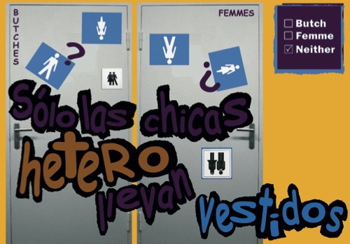 Invitación "Sólo las chicas hetero llevan vestidos"