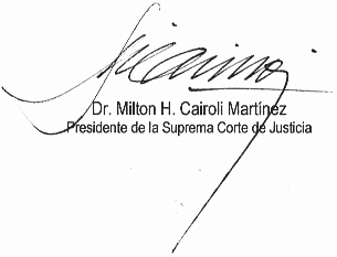 Dr. Milton H. Cairoli Martinez. Presidente de la Suprema Corte de Justicia
